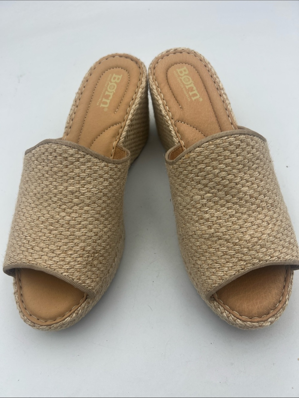 Børn "Lila" Raffia Wedge Sandals Women’s Size 8M - Picture 13 of 13